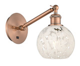 Sconces Single Glass by Innovations ( 405 | 317-1W-AC-G1216-6WM Ballston ) 