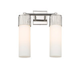 Bathroom Fixtures Three Lights by Innovations ( 405 | 428-2W-PN-G428-12WH Downtown Urban ) 