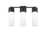 Bathroom Fixtures Three Lights by Innovations ( 405 | 428-3W-BK-G428-12WH Downtown Urban ) 