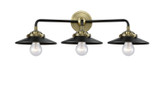 Bathroom Fixtures Three Lights by Innovations ( 405 | 284-3W-BAB-M6-BK-LED Nouveau ) 