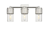 Bathroom Fixtures Three Lights by Innovations ( 405 | 428-3W-PN-G428-7CL Downtown Urban ) 