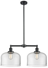 Mid. Chandeliers Glass Down by Innovations ( 405 | 209-OB-G72-L Franklin Restoration ) 
