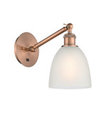 Sconces Single Glass by Innovations ( 405 | 317-1W-AC-G381 Ballston ) 