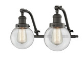 Bathroom Fixtures Two Lights by Innovations ( 405 | 515-2W-OB-G202-6-LED Franklin Restoration ) 