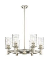 Mid. Chandeliers Glass Up by Innovations ( 405 | 434-6CR-PN-G434-7DE Downtown Urban ) 