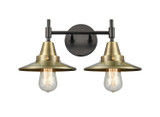 Bathroom Fixtures Two Lights by Innovations ( 405 | 447-2W-BAB-M4-AB Caden ) 