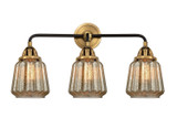 Bathroom Fixtures Three Lights by Innovations ( 405 | 288-3W-BAB-G146 Nouveau 2 ) 
