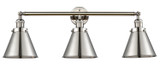 Bathroom Fixtures Three Lights by Innovations ( 405 | 205-PN-M13-PN-LED Franklin Restoration ) 