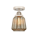 Semi-Flush Mts. Cage by Innovations ( 405 | 288-1C-PN-G146-LED Nouveau 2 ) 