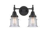 Bathroom Fixtures Two Lights by Innovations ( 405 | 447-2W-BK-G184S-LED Caden ) 