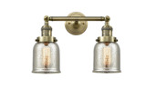 Bathroom Fixtures Two Lights by Innovations ( 405 | 208-AB-G58-LED Franklin Restoration ) 