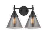 Bathroom Fixtures Two Lights by Innovations ( 405 | 447-2W-BK-G43-LED Caden ) 