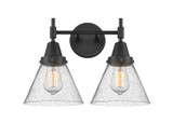 Bathroom Fixtures Two Lights by Innovations ( 405 | 447-2W-BK-G44-LED Caden ) 