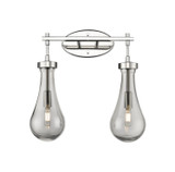 Bathroom Fixtures Two Lights by Innovations ( 405 | 451-2W-PN-G451-5SM Downtown Urban ) 