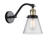 Sconces Single Glass by Innovations ( 405 | 515-1W-BAB-G64-LED Franklin Restoration ) 