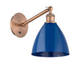 Sconces Single Glass by Innovations ( 405 | 317-1W-AC-MBD-75-BL Ballston ) 