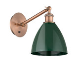 Sconces Single Glass by Innovations ( 405 | 317-1W-AC-MBD-75-GR Ballston ) 