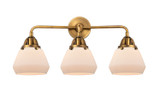 Bathroom Fixtures Three Lights by Innovations ( 405 | 288-3W-BB-G171 Nouveau 2 ) 