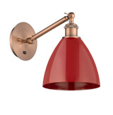 Sconces Single Glass by Innovations ( 405 | 317-1W-AC-MBD-75-RD-LED Ballston ) 