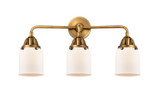 Bathroom Fixtures Three Lights by Innovations ( 405 | 288-3W-BB-G51-LED Nouveau 2 ) 