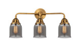 Bathroom Fixtures Three Lights by Innovations ( 405 | 288-3W-BB-G53 Nouveau 2 ) 