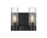 Bathroom Fixtures Two Lights by Innovations ( 405 | 429-2W-BK-G429-8CL Downtown Urban ) 