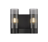 Bathroom Fixtures Two Lights by Innovations ( 405 | 429-2W-BK-G429-8SM Downtown Urban ) 