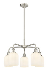 Mid. Chandeliers Glass Down by Innovations ( 405 | 516-5CR-SN-G559-5GWH Downtown Urban ) 