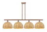 Linear/Island 4 Light + by Innovations ( 405 | 516-4I-AC-RBD-12-NAT Ballston ) 