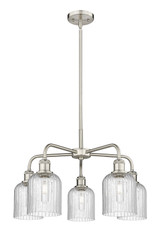 Mid. Chandeliers Glass Down by Innovations ( 405 | 516-5CR-SN-G559-5SDY Downtown Urban ) 