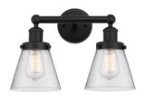 Bathroom Fixtures Two Lights by Innovations ( 405 | 616-2W-BK-G64 Edison ) 