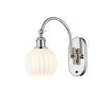 Sconces Single Glass by Innovations ( 405 | 518-1W-PN-G1217-6WV Ballston ) 