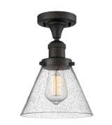 Semi-Flush Mts. Glass Down by Innovations ( 405 | 517-1CH-OB-G44-LED Franklin Restoration ) 