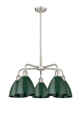 Mid. Chandeliers Glass Down by Innovations ( 405 | 516-5CR-SN-MBD-75-GR Ballston ) 
