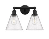 Bathroom Fixtures Two Lights by Innovations ( 405 | 616-2W-BK-GBC-84 Edison ) 