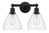 Bathroom Fixtures Two Lights by Innovations ( 405 | 616-2W-BK-GBD-752 Edison ) 