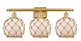 Bathroom Fixtures Three Lights by Innovations ( 405 | 516-3W-SG-G121-8RB-LED Ballston ) 