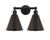 Bathroom Fixtures Two Lights by Innovations ( 405 | 616-2W-BK-MBC-8-BK Edison ) 