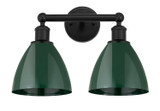 Bathroom Fixtures Two Lights by Innovations ( 405 | 616-2W-BK-MBD-75-GR Edison ) 