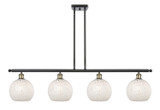 Linear/Island 4 Light + by Innovations ( 405 | 516-4I-BAB-G1216-8WM Ballston ) 