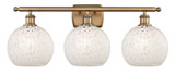 Bathroom Fixtures Three Lights by Innovations ( 405 | 516-3W-BB-G1216-8WM Ballston ) 