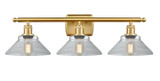 Bathroom Fixtures Three Lights by Innovations ( 405 | 516-3W-SG-G132-LED Ballston ) 
