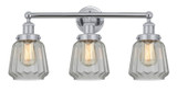 Bathroom Fixtures Three Lights by Innovations ( 405 | 616-3W-PC-G142 Edison ) 