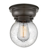 Flush Mounts Glass Down by Innovations ( 405 | 623-1F-OB-G204-6-LED Franklin Restoration ) 