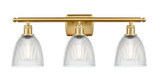 Bathroom Fixtures Three Lights by Innovations ( 405 | 516-3W-SG-G382 Ballston ) 