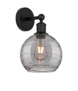 Sconces Single Glass by Innovations ( 405 | 616-1W-BK-G1213-8SM Edison ) 