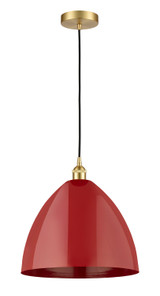 Mini Pendants Metal Shade by Innovations ( 405 | 616-1P-SG-MBD-16-RD Edison ) 