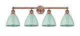 Bathroom Fixtures Four Lights by Innovations ( 405 | 616-4W-AC-MBD-75-SF Edison ) 