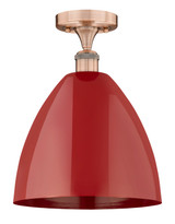 Semi-Flush Mts. Glass Down by Innovations ( 405 | 616-1F-AC-MBD-12-RD Edison ) 