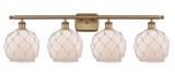Bathroom Fixtures Four Lights by Innovations ( 405 | 516-4W-BB-G121-8RW Ballston ) 